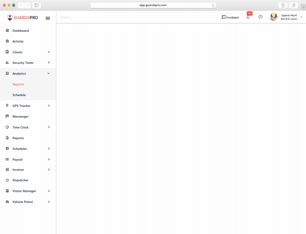 GuardsPro Live Dashboard guardspro-analytics